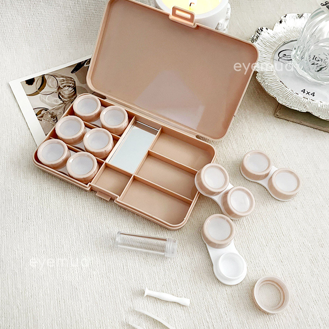 Eyemua Vintage Bunny 6-in-1 Lens Case