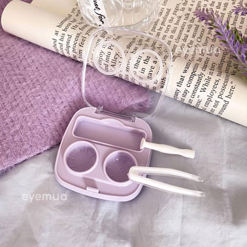 Eyemua Twist-Free Cap II Lens Case Purple