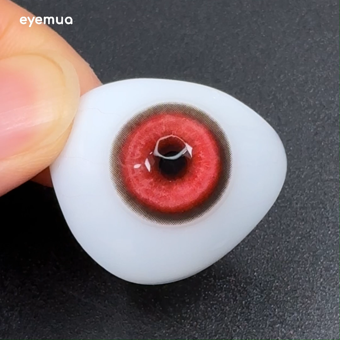 Eyemua Cosmic Veil Red Men Colored Contact Lenses