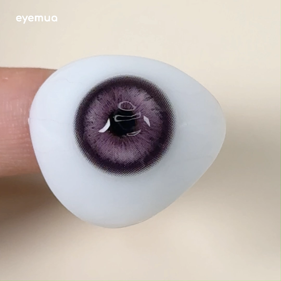 Eyemua Crystal Ice Purple Men Colored Contact Lenses