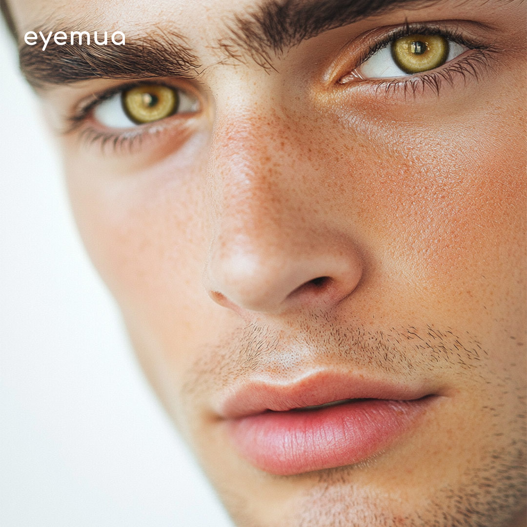 Eyemua Cosmic Veil Brown Men Colored Contact Lenses