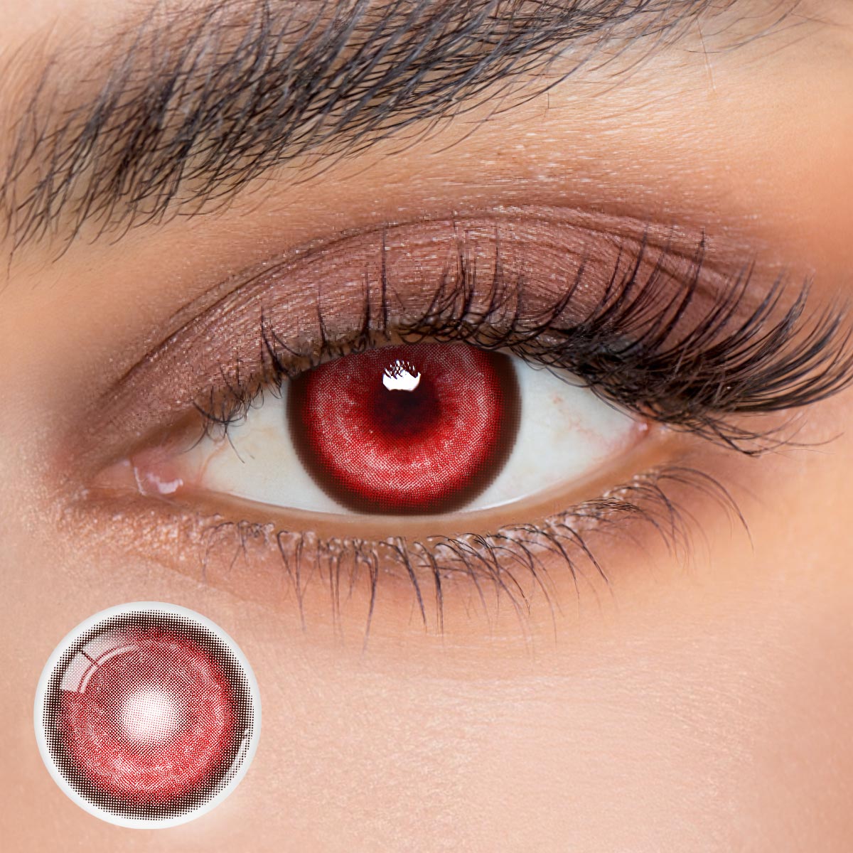 1 Day, 2 Pcs | Eyemua Cosmic Veil Red