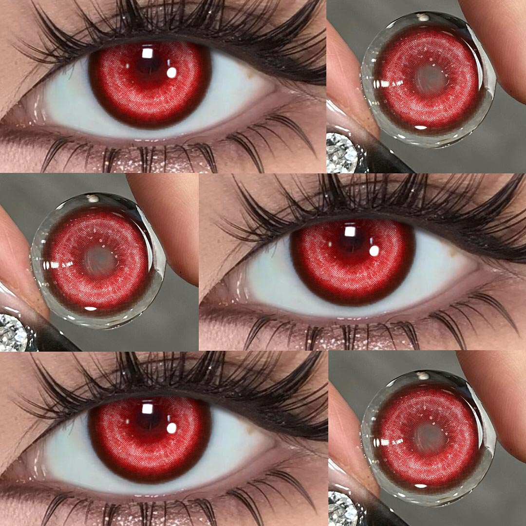 1 Day, 2 Pcs | Eyemua Cosmic Veil Red