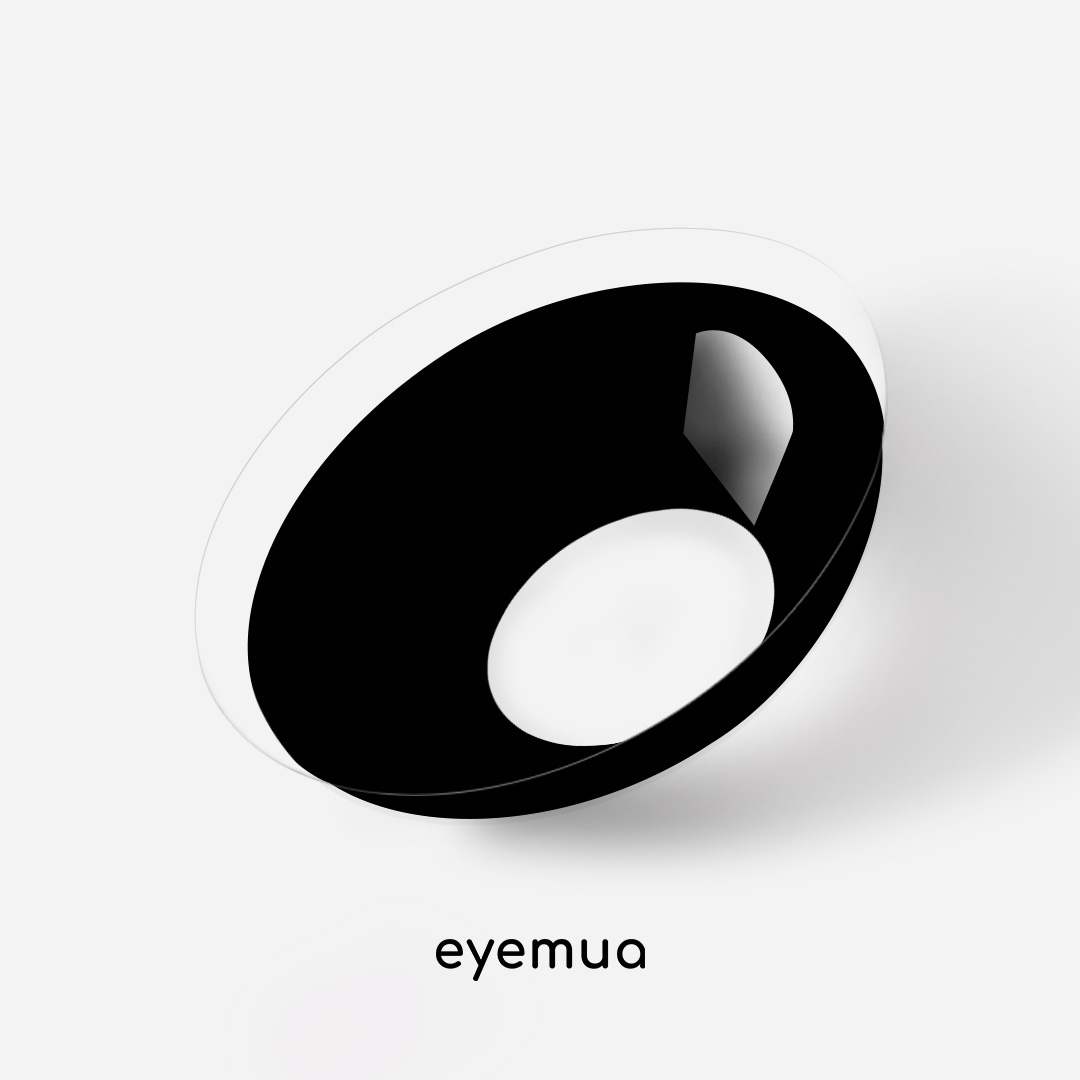 1 Day, 2 Pcs | Eyemua Blank Black