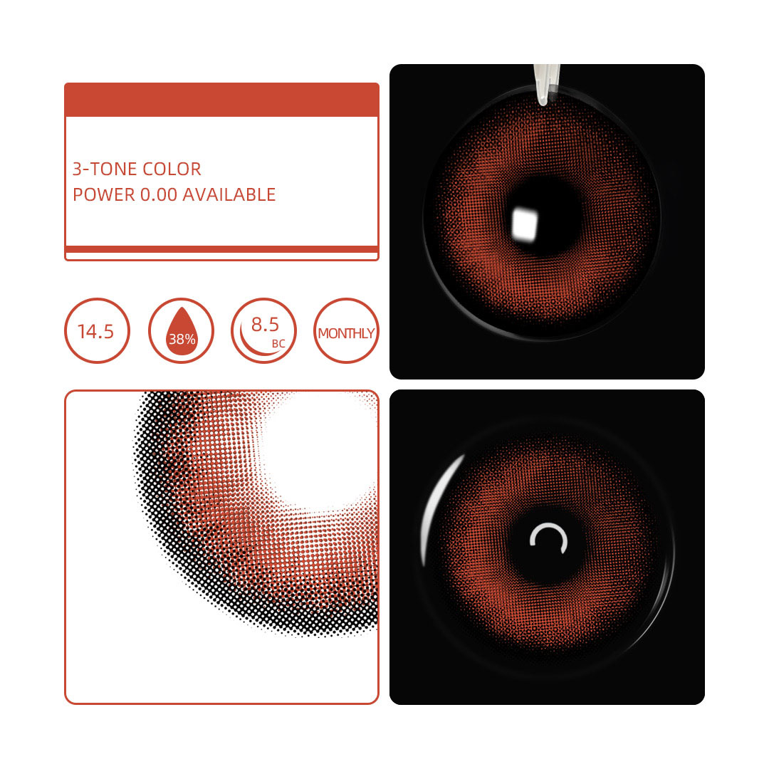 Monthly | Eyemua Bloodrose Red