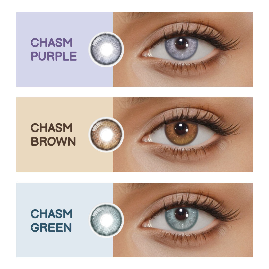 Eyemua Chasm Brown Men Colored Contact Lenses