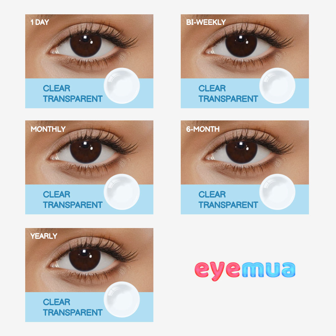 Bi-Weekly | Eyemua Clear Transparent Contacts