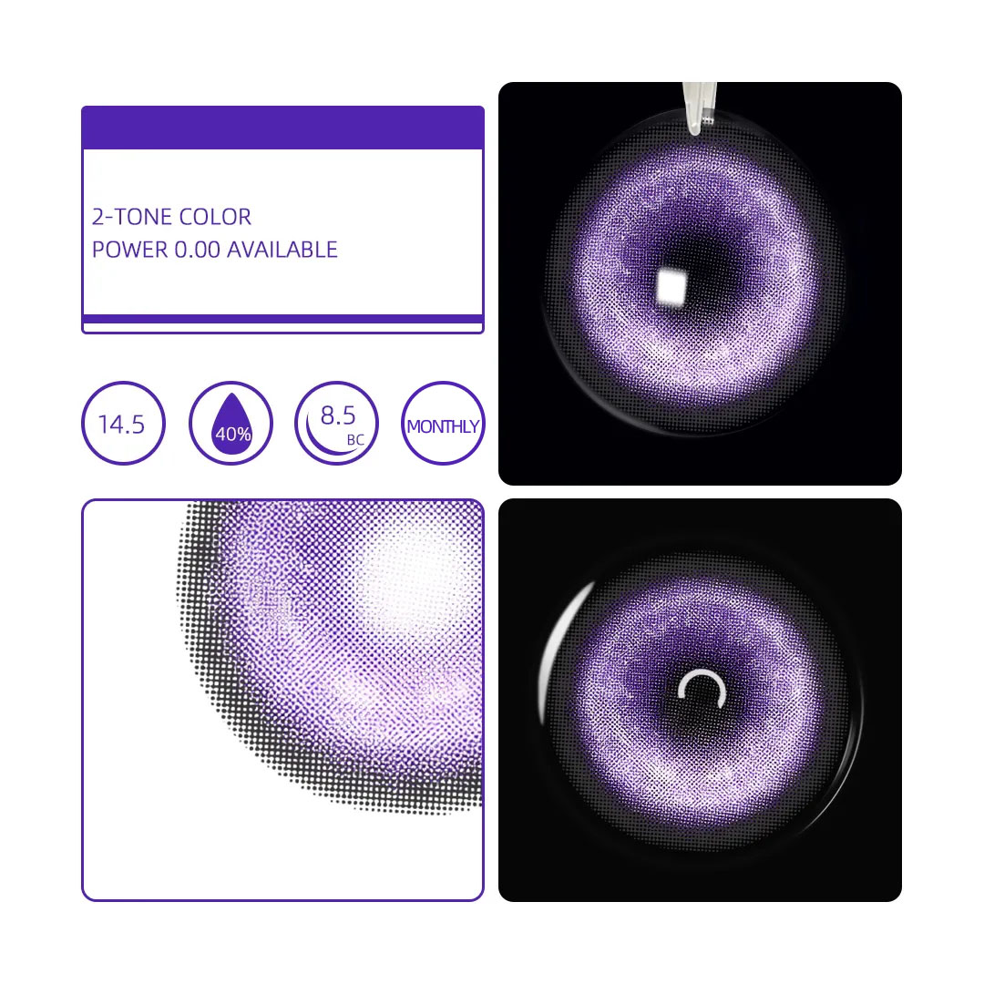 Monthly | Eyemua Cosmic Veil Purple