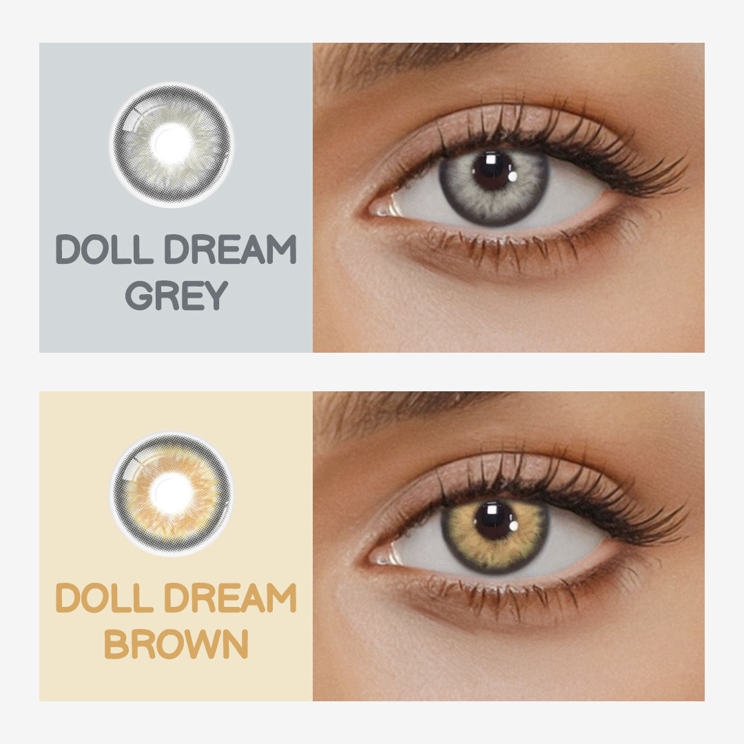 Eyemua Doll Dream Brown Men Colored Contact Lenses
