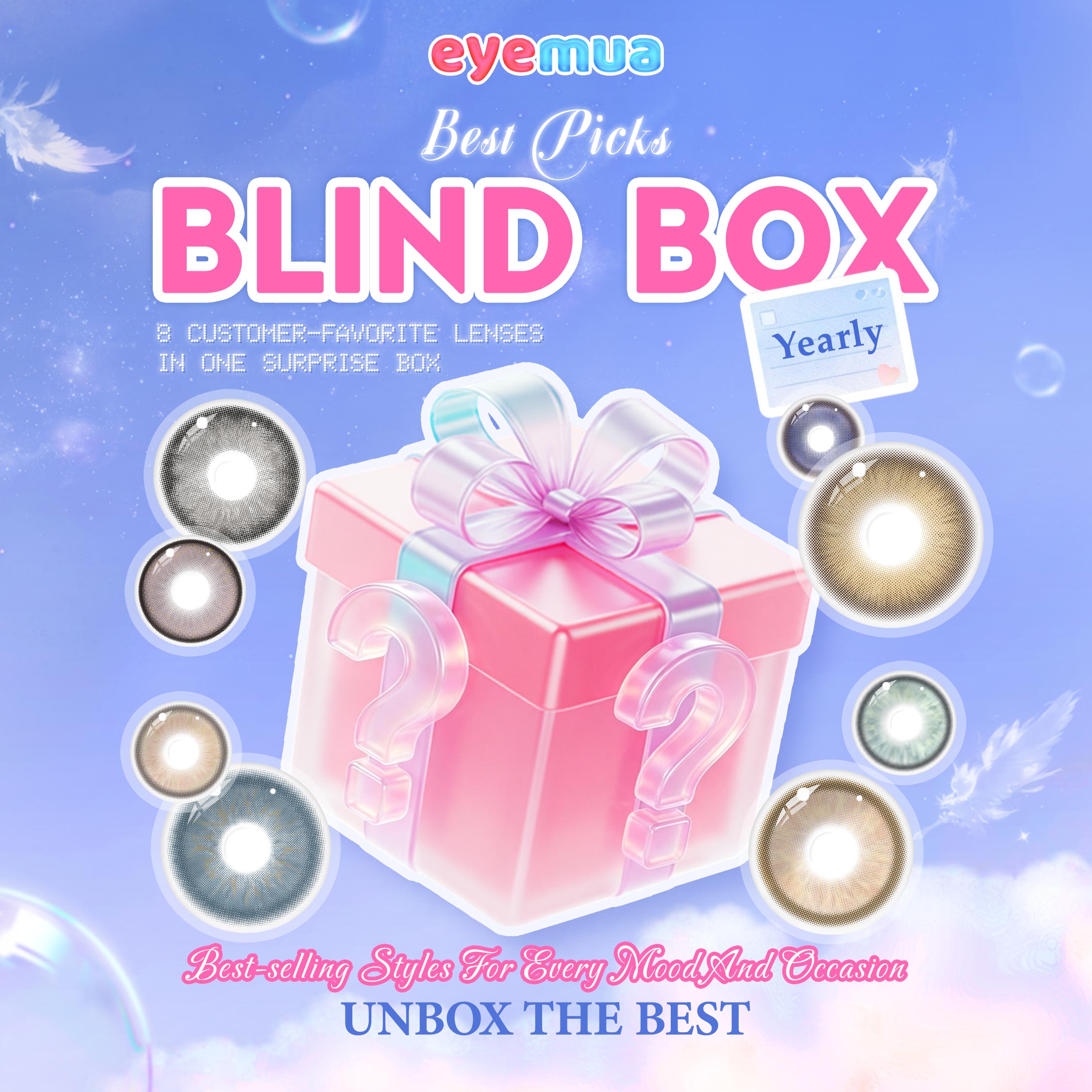 Eyemua Best Picks Blind Box | 8 Pairs, 1 Year