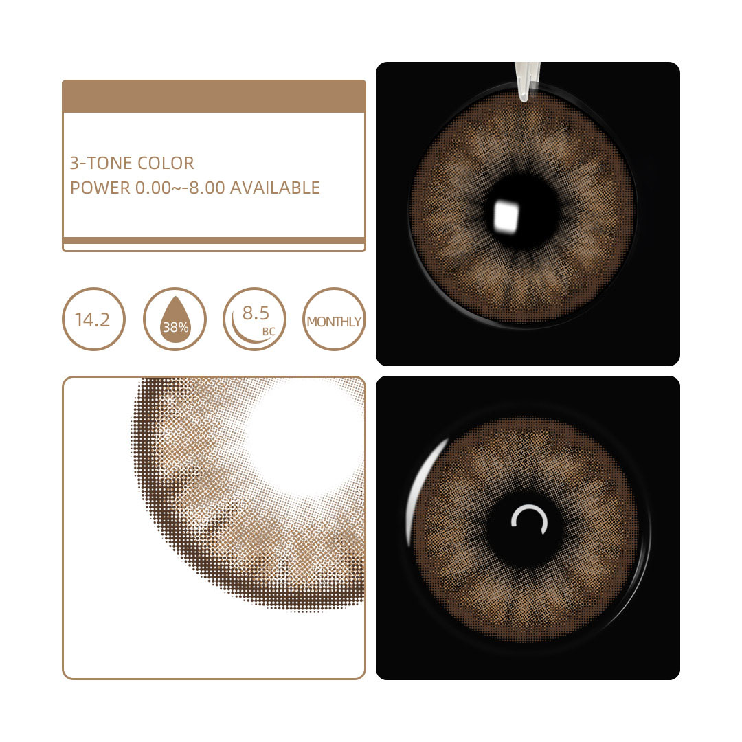 Monthly | Eyemua Higanbana Brown