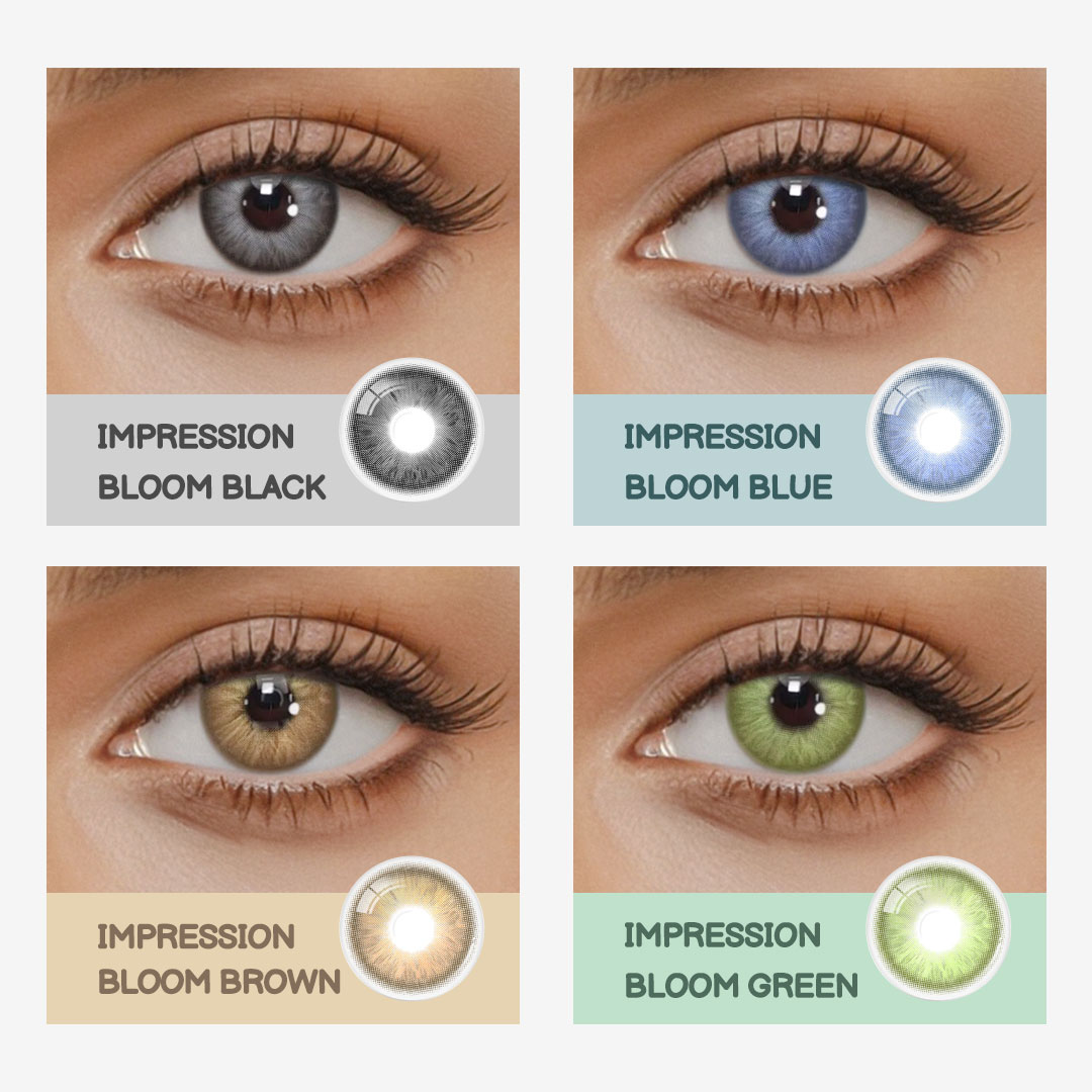 Eyemua Impression Bloom Green Men Colored Contact Lenses