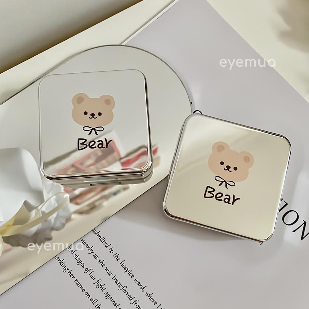 Eyemua Mirror Little Bear Lens Case