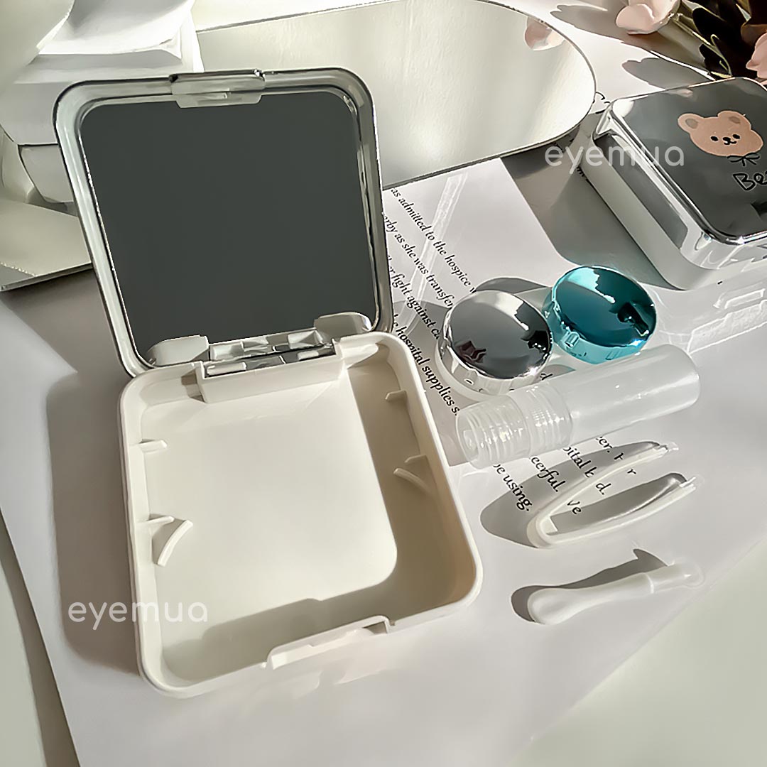 Eyemua Mirror Little Bear Lens Case