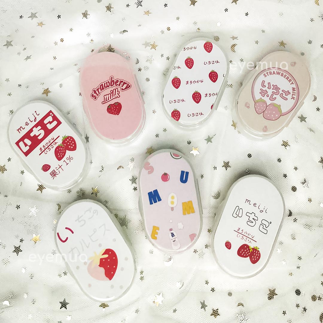 Eyemua Strawberry Milk Lens Case