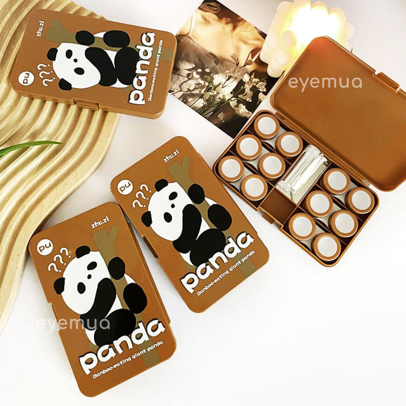 Eyemua Cute Panda 6-in-1 Lens Case