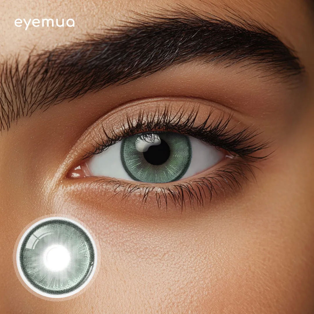 Eyemua MetroGlow Green Men Colored Contact Lenses
