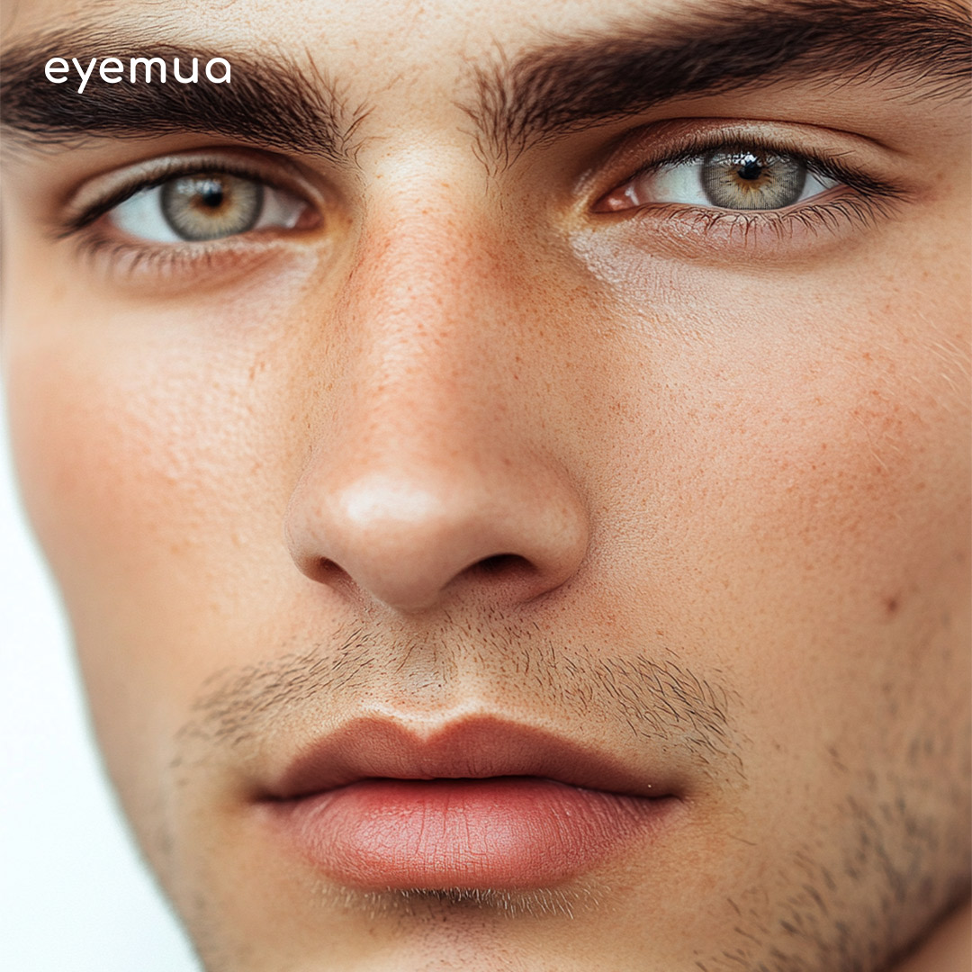 Eyemua Wolf Grey Men Colored Contact Lenses
