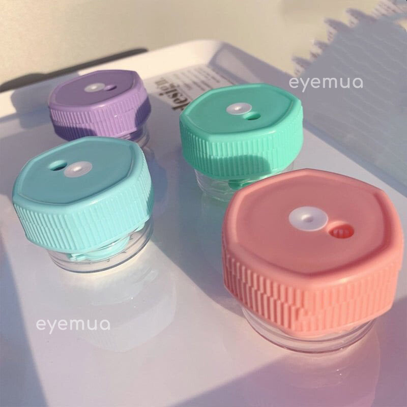 Eyemua Hexagon Contact Lenses Manual Washer Blue
