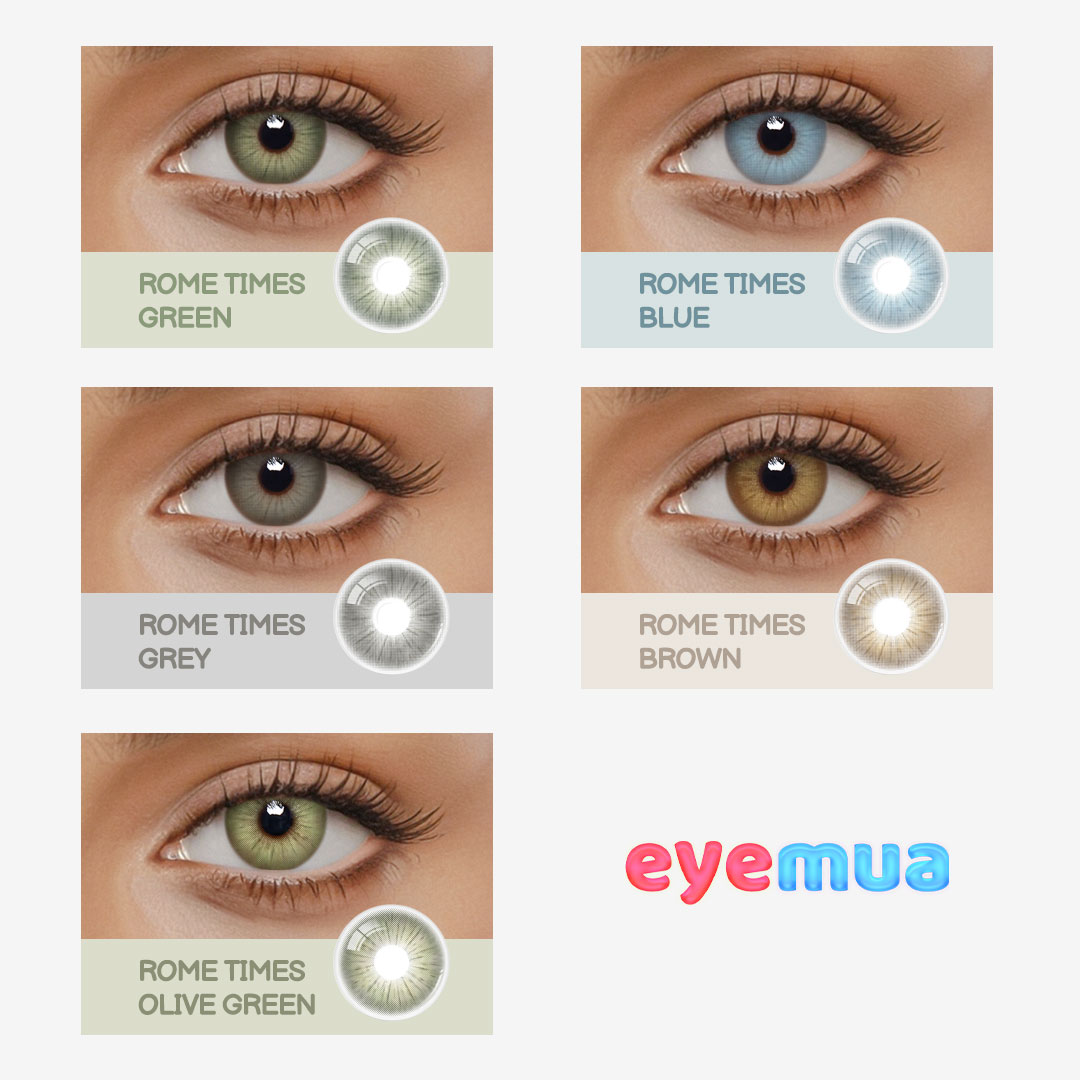 Eyemua Rome Times Olive Green | 1 Year