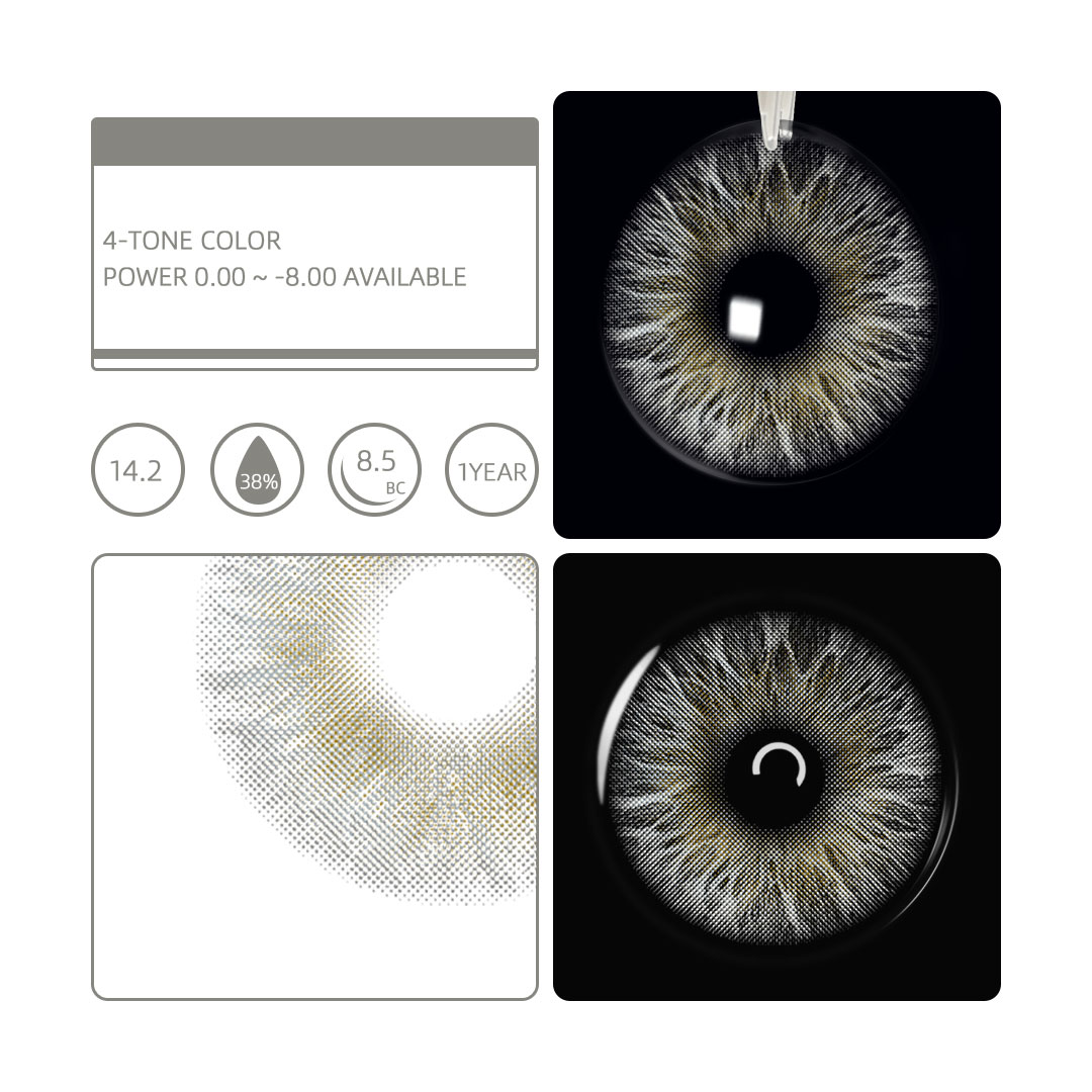 Eyemua Silver Veil Grey