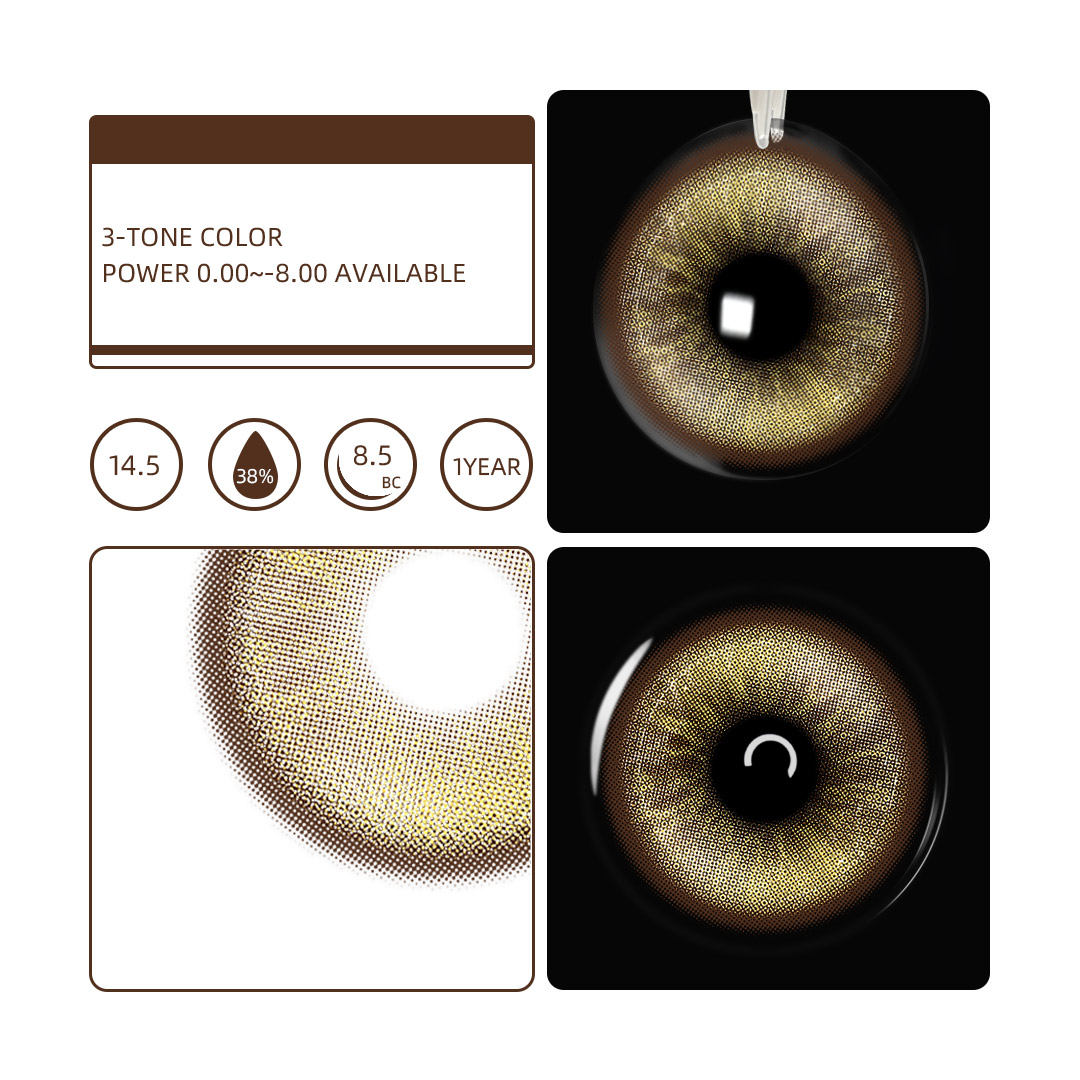 Eyemua Honey Cat Brown