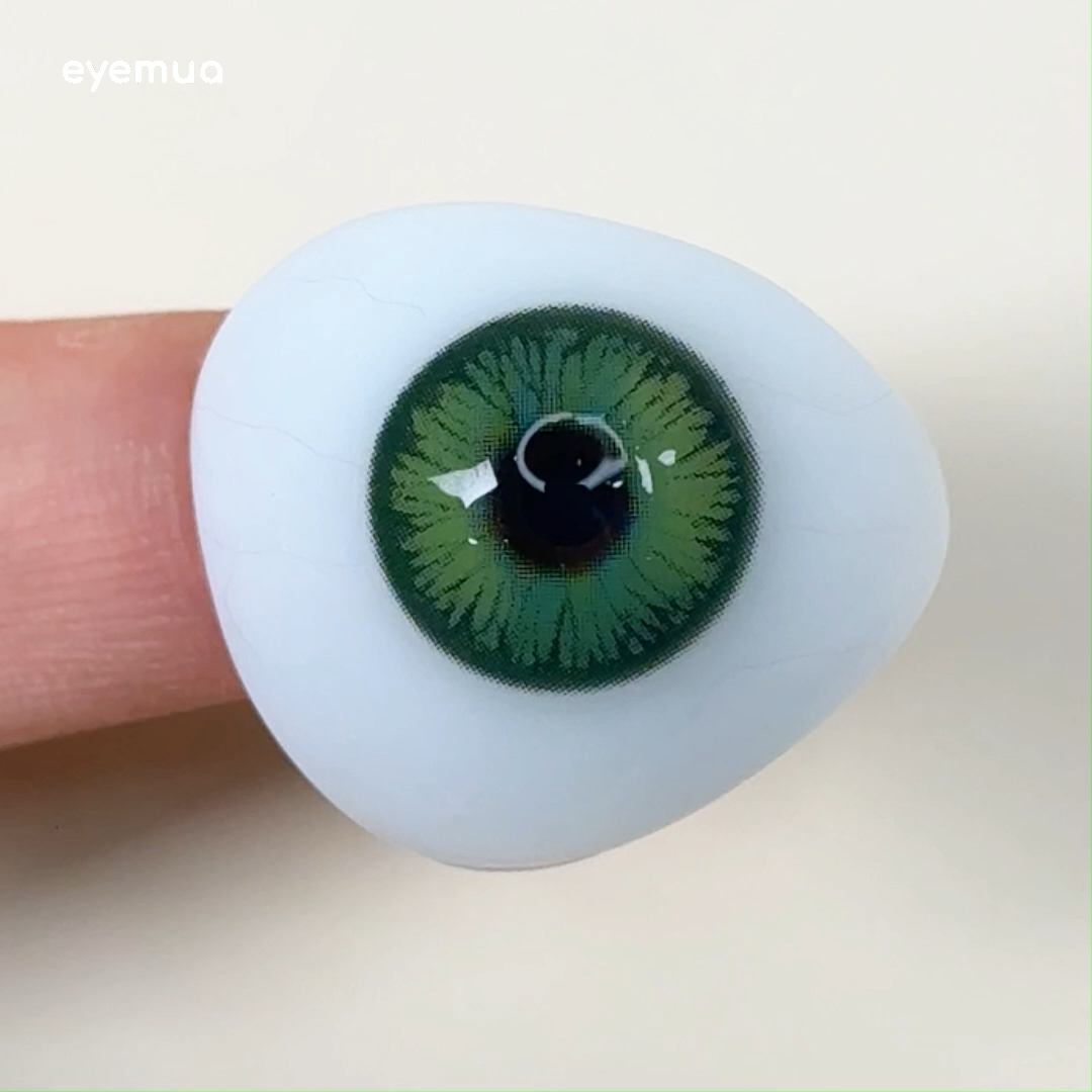 Eyemua Polo Punk Green Men Colored Contact Lenses