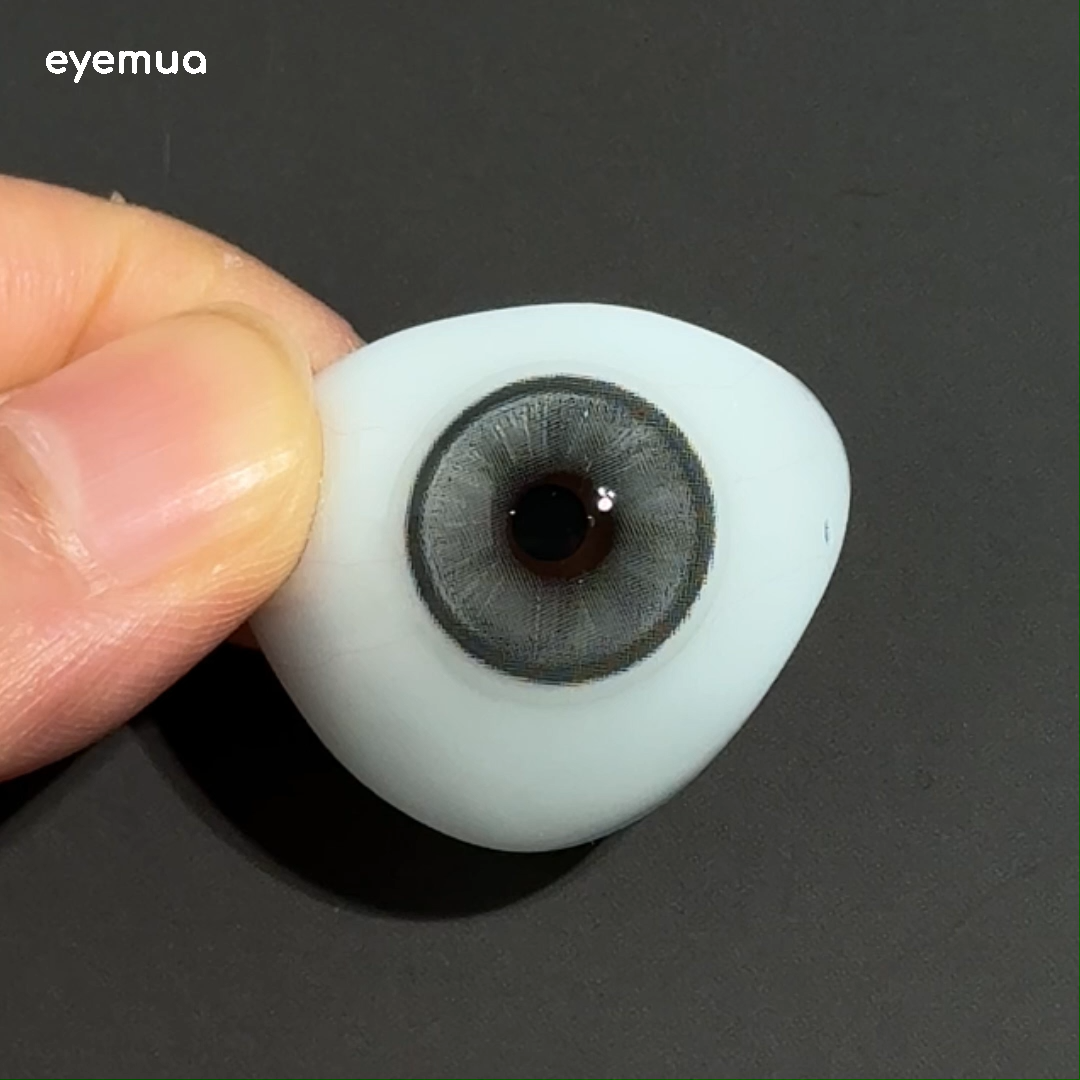 Eyemua Chicagaze Grey Men Colored Contact Lenses