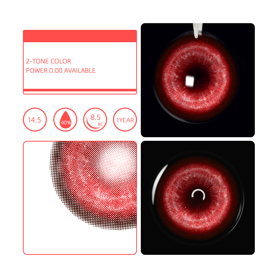 Eyemua Cosmic Veil Red