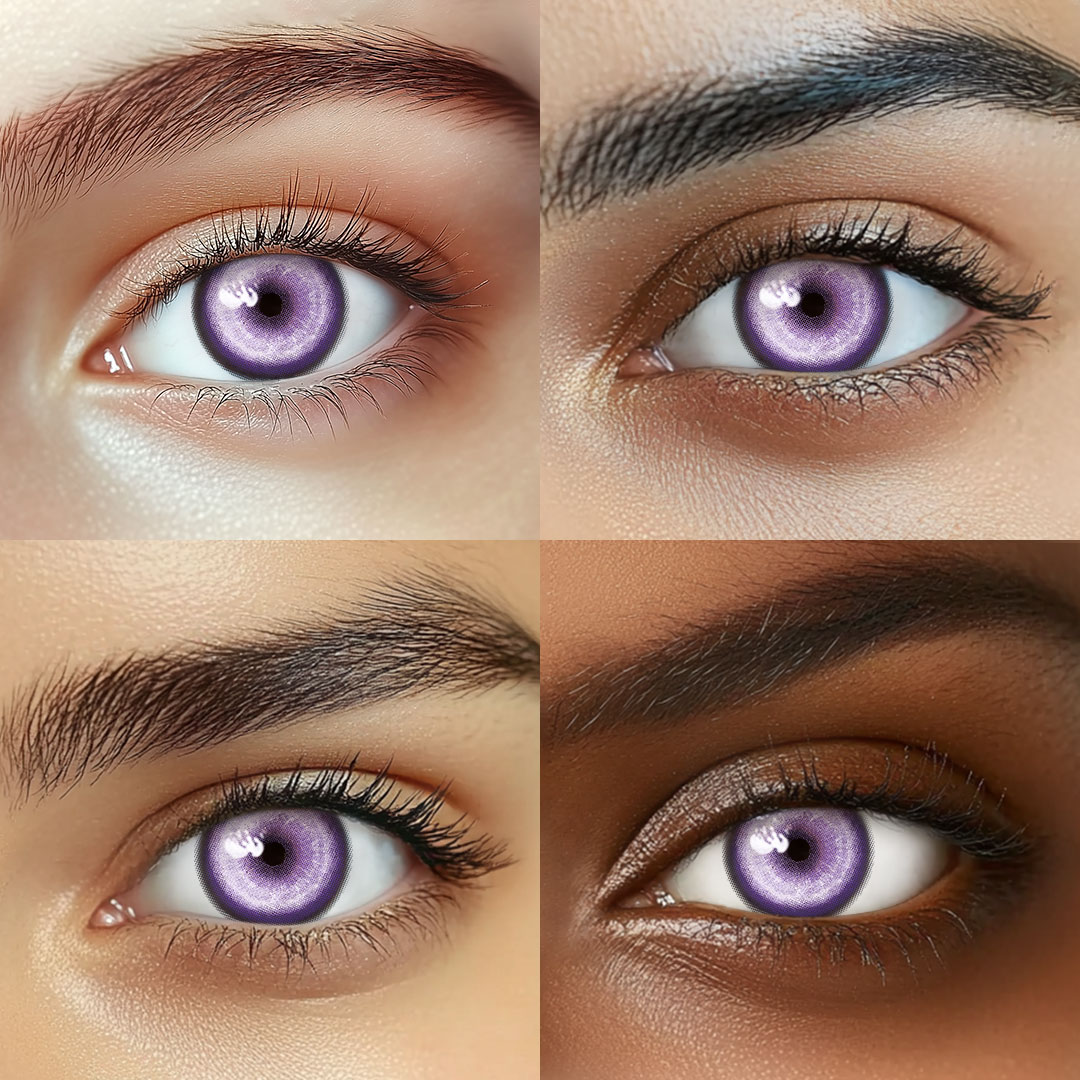 1 Day, 2 Pcs | Eyemua Cosmic Veil Purple