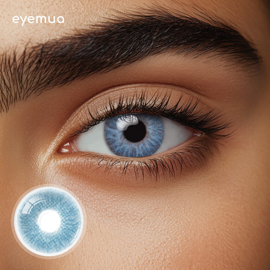 Eyemua Majesty Blue Men Colored Contact Lenses