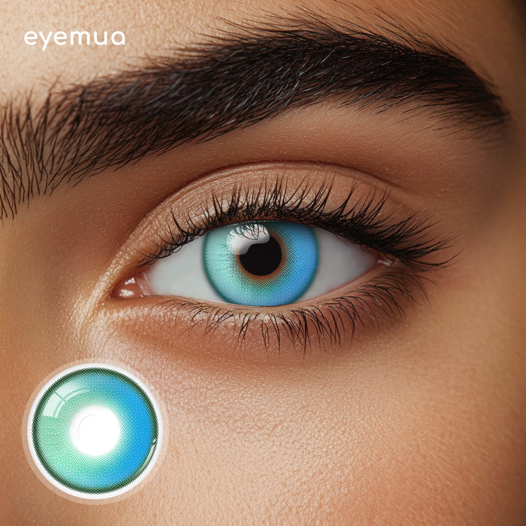 Eyemua Focus Green Men Colored Contact Lenses
