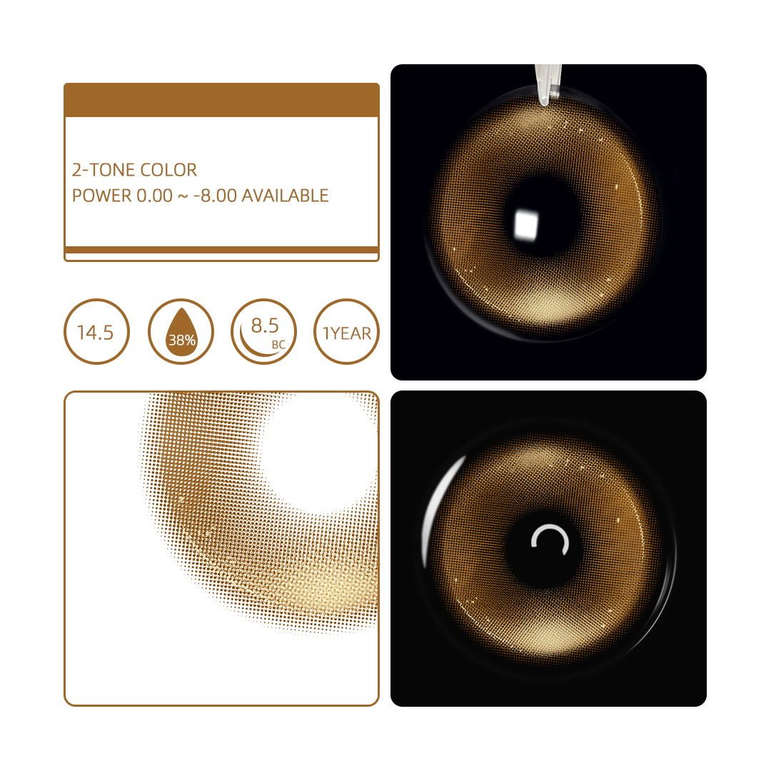 Eyemua Marvel Brown Men Colored Contact Lenses