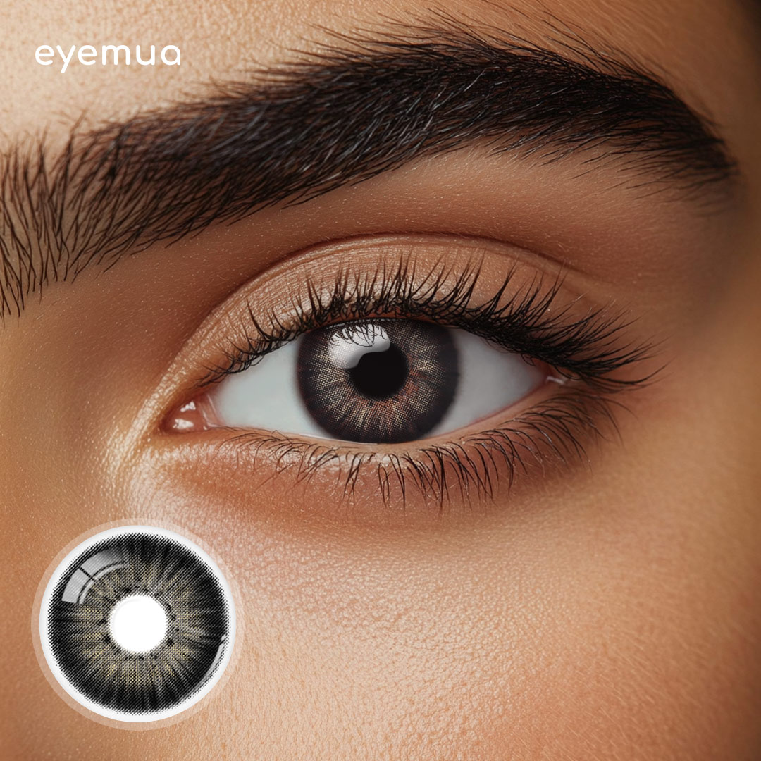 Eyemua New York Black Men Colored Contact Lenses