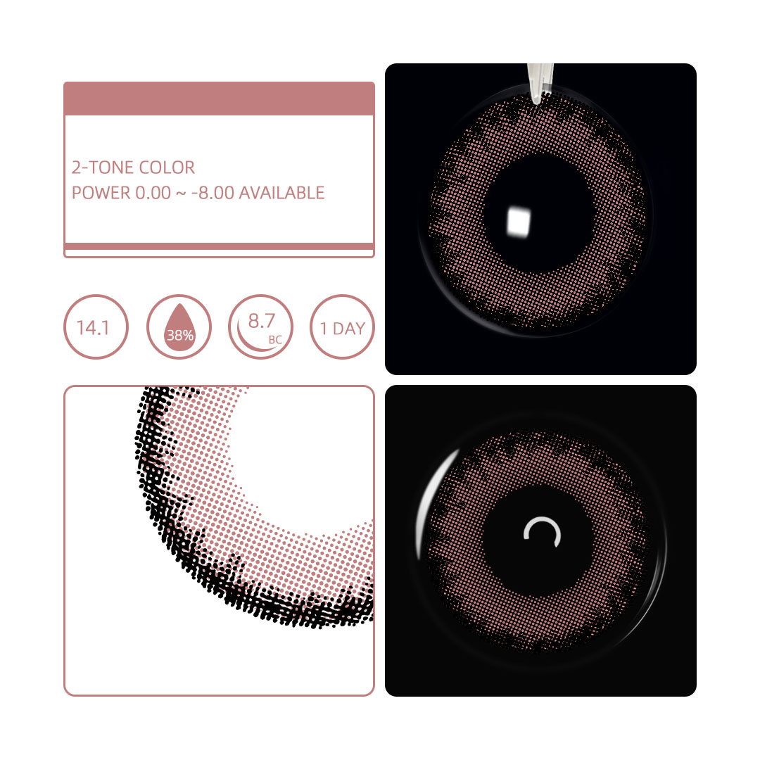 Eyemua Roselle Pink - 1 Day, 10 Pcs