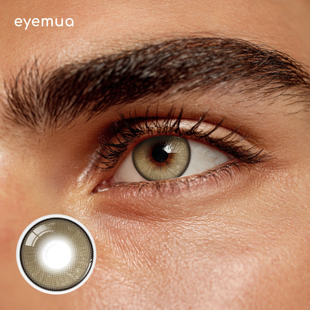 Eyemua Lumen Brown Men Colored Contact Lenses