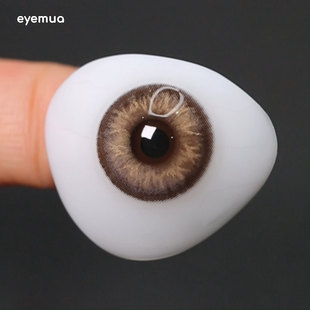 Eyemua Anime Galaxy Brown Men Colored Contact Lenses