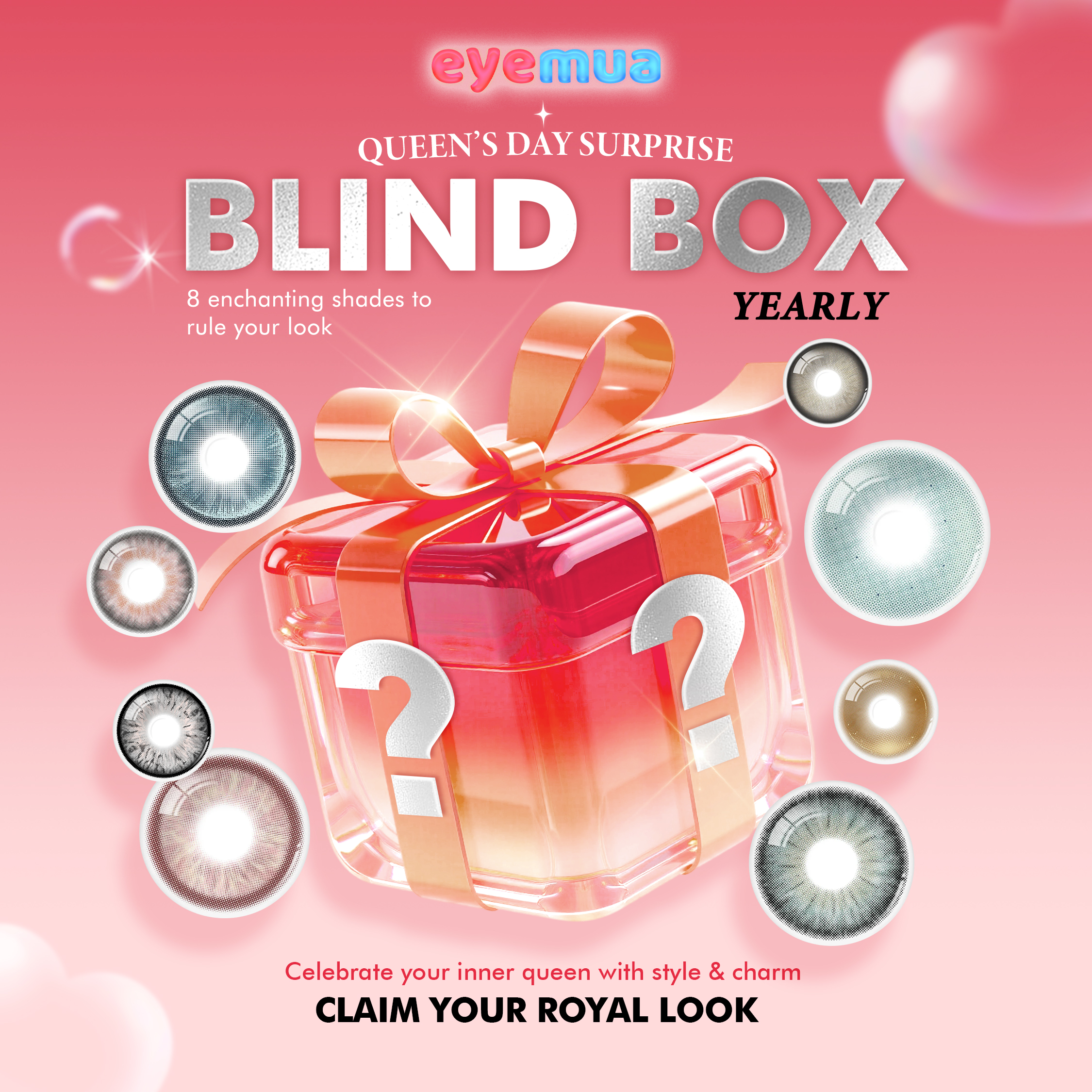 Eyemua Queen’s Day Surprise Blind Box | 8 Pairs, 1 Year