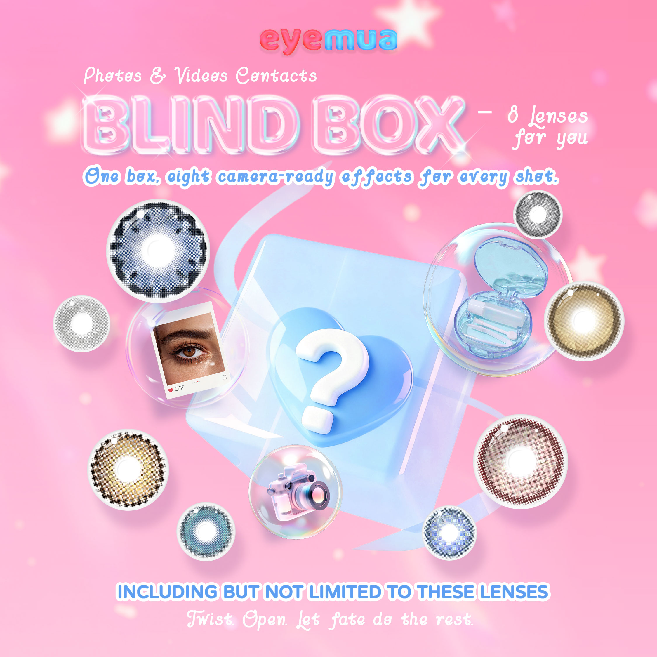 Eyemua Photos & Videos Contacts Blind Box | 8 Pairs