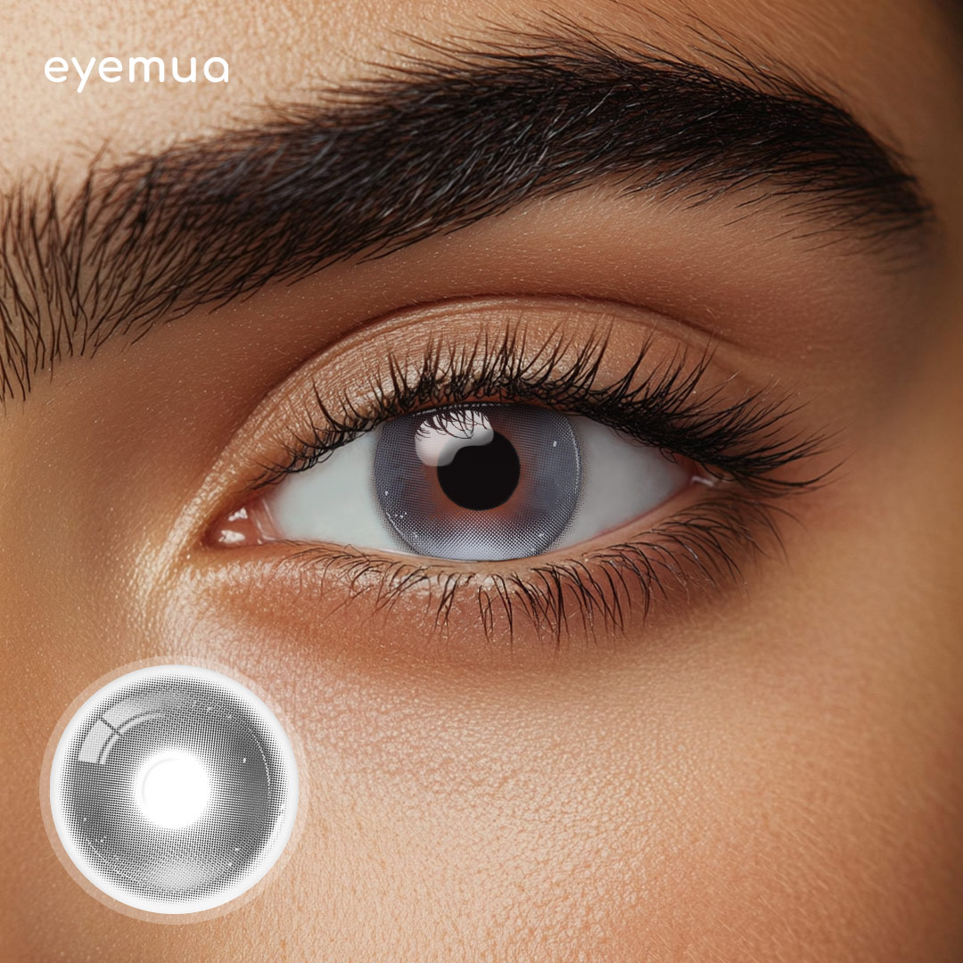 Eyemua Marvel Grey Men Colored Contact Lenses