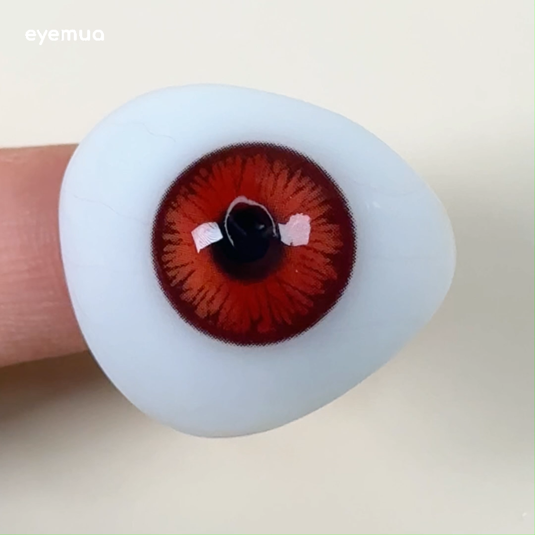 Eyemua Polo Punk Red Men Colored Contact Lenses