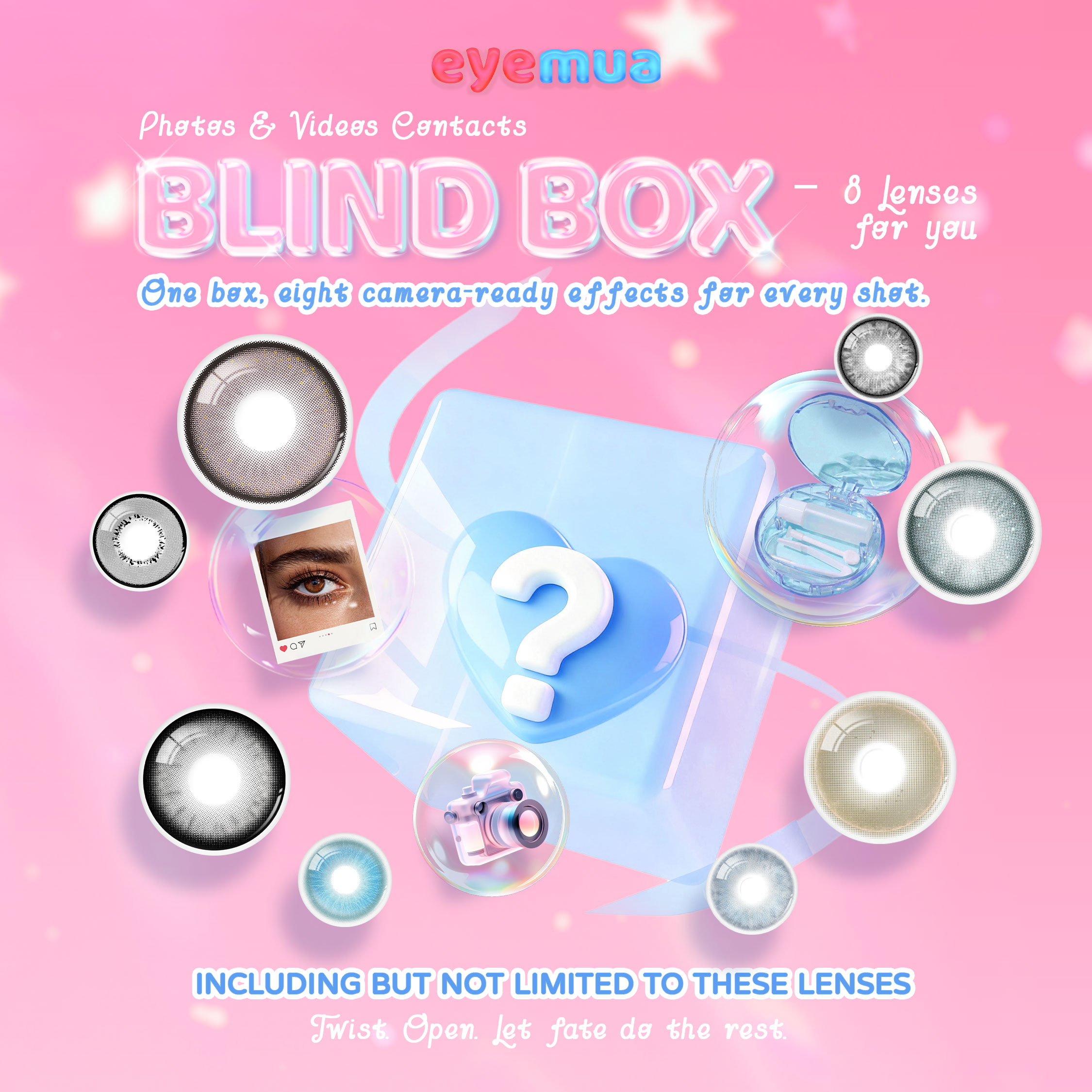 Eyemua Photos & Videos Contacts Blind Box | 8 Pairs