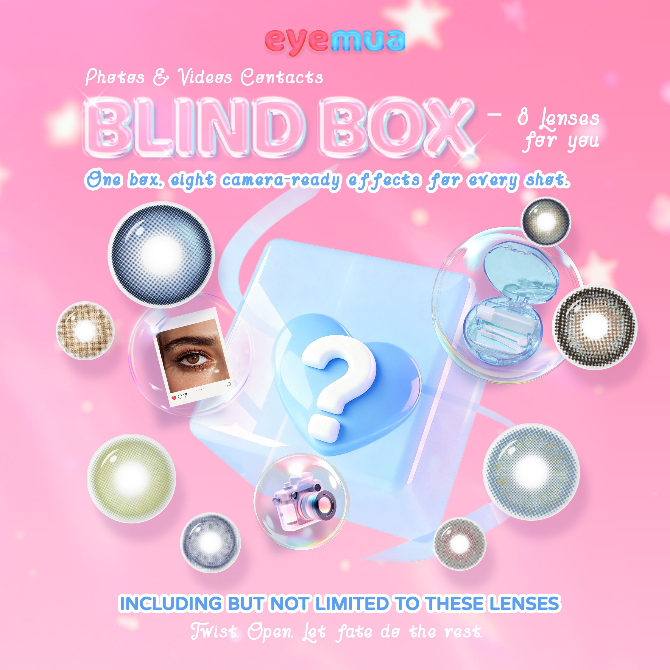 Eyemua Photos & Videos Contacts Blind Box | 8 Pairs