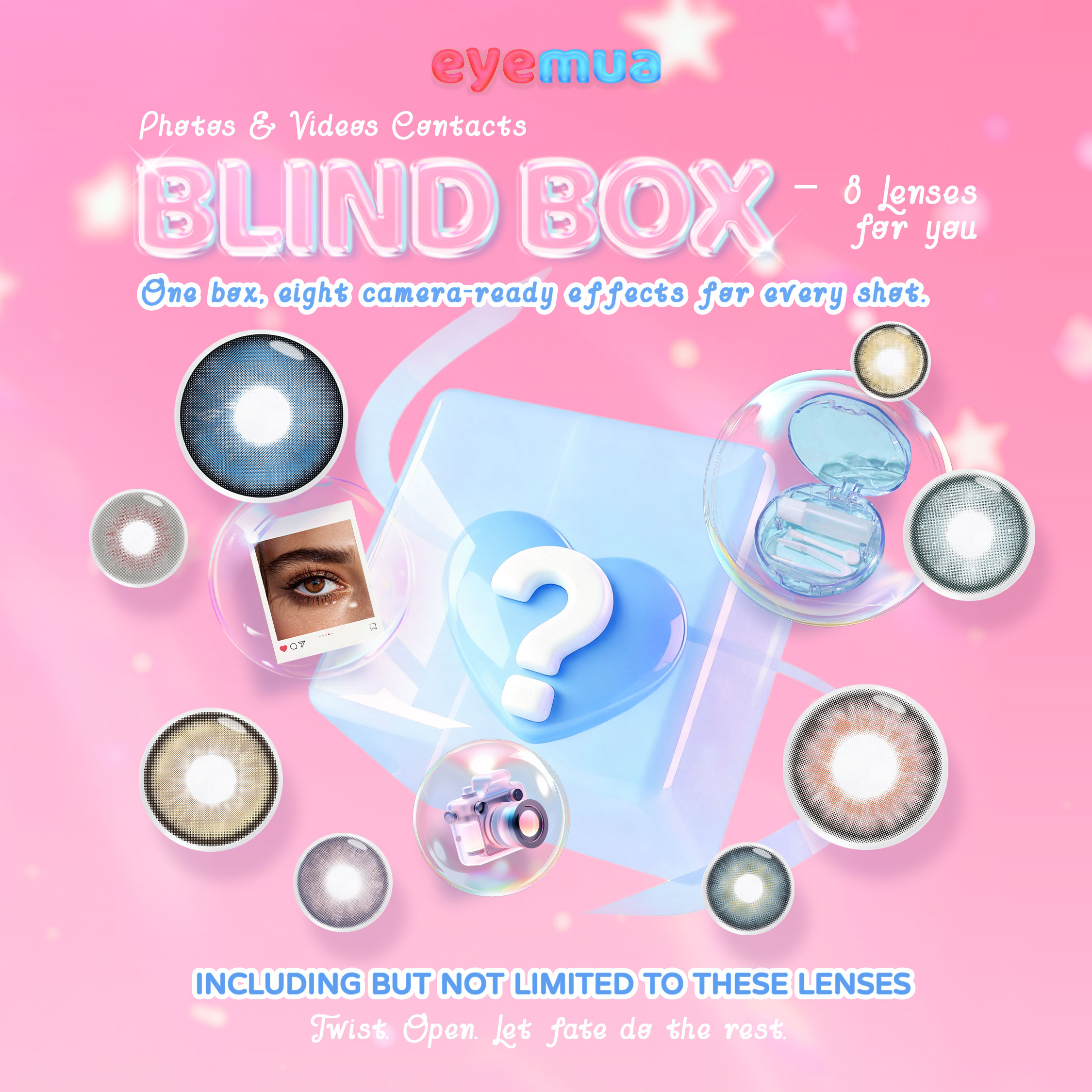 Eyemua Photos & Videos Contacts Blind Box | 8 Pairs