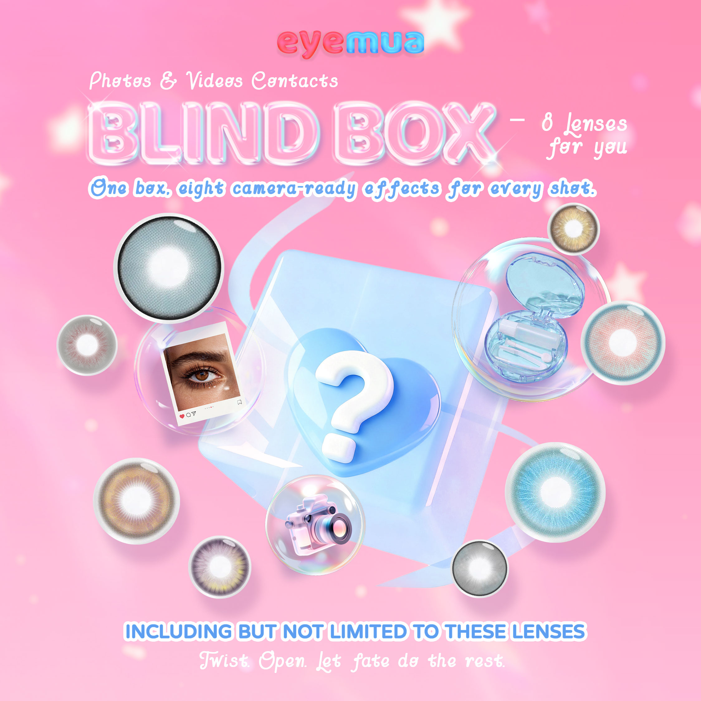 Eyemua Photos & Videos Contacts Blind Box | 8 Pairs