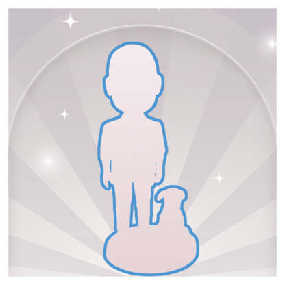 Fully Custom One Person And One Pet Bobblehead Figurine