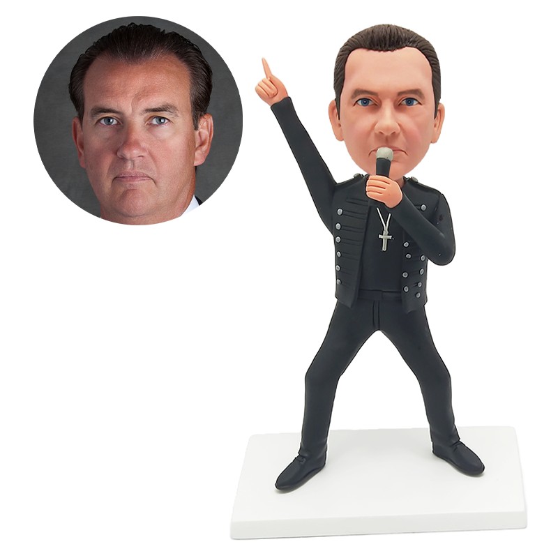 custom bobblehead figure fashion man singing