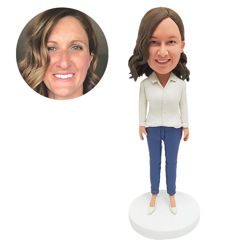 personalised bobble head female teacher