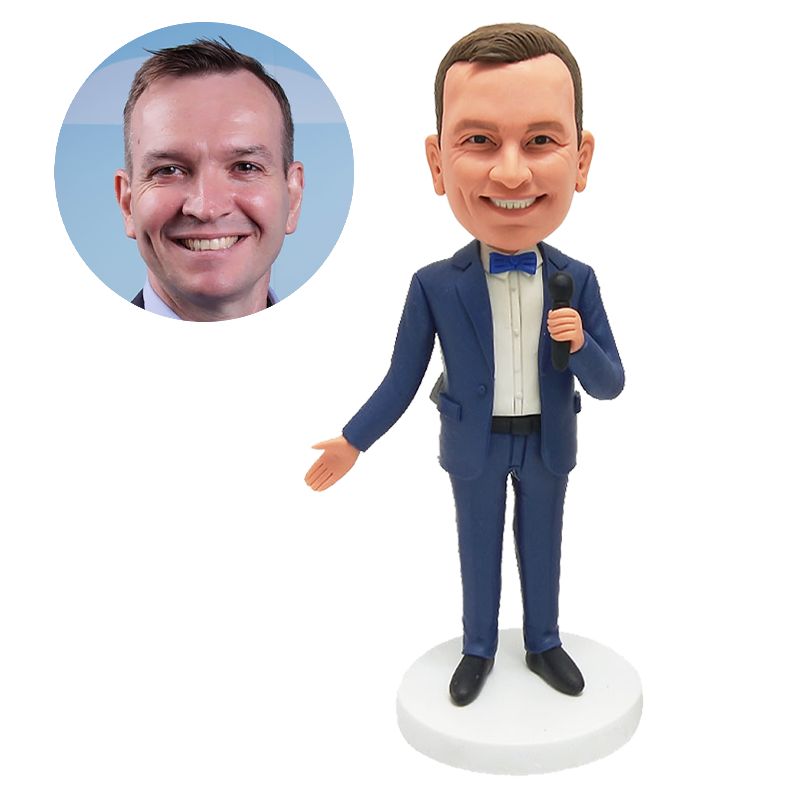 custom bobble head male waiter