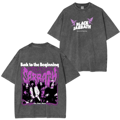 Black Sabbath Back to the Beginning Washed Unisex T-Shirt